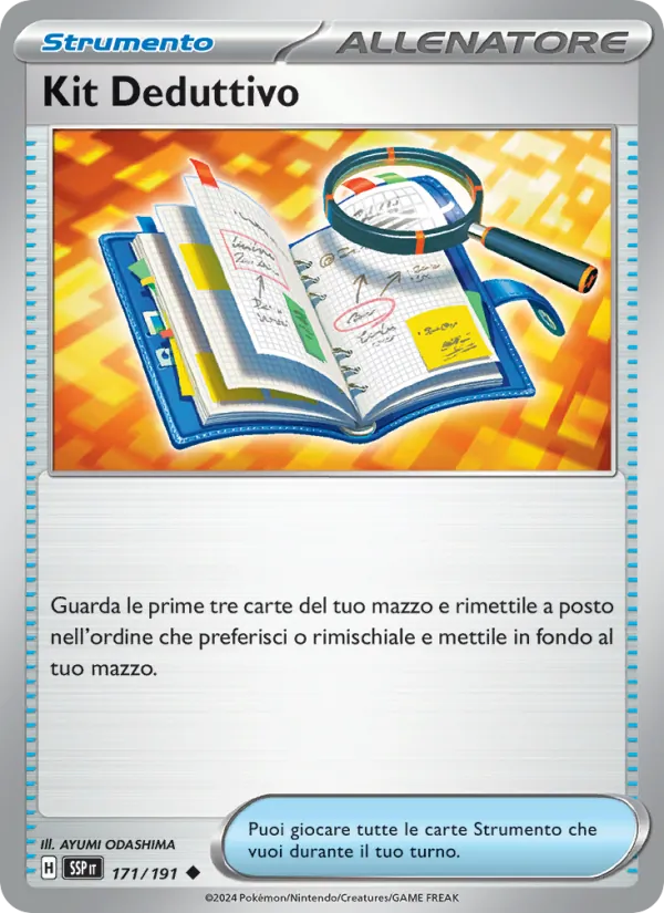 Carta Kit Deduttivo dell'espansione Scintille Folgoranti, numero 171/191