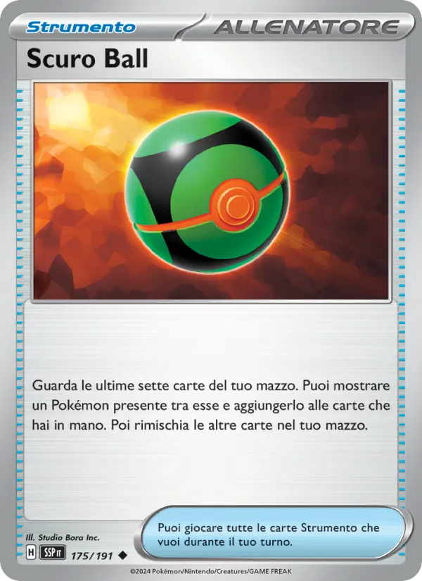 Carta Scuro Ball dell'espansione Scintille Folgoranti, numero 175/191