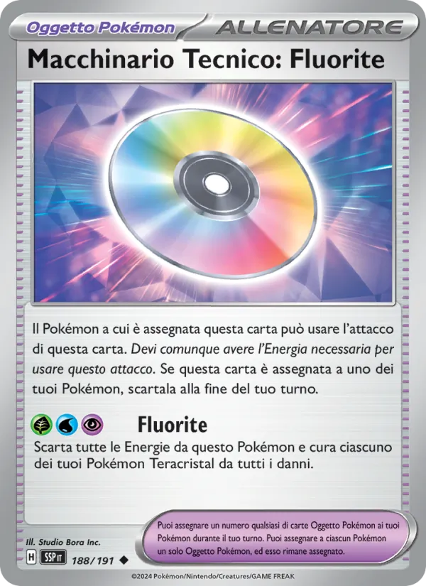Carta Macchinario Tecnico: Fluorite dell'espansione Scintille Folgoranti, numero 188/191