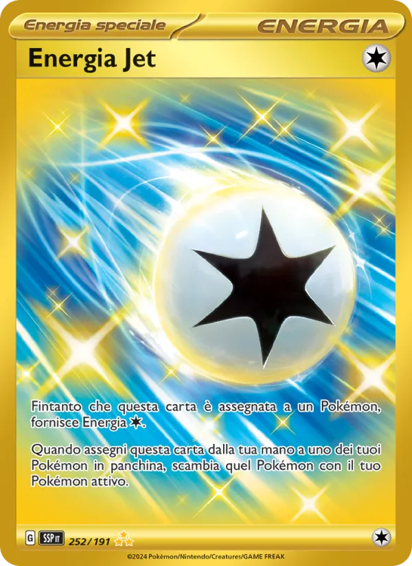 Carta Energia Jet dell'espansione Scintille Folgoranti, numero 252/191
