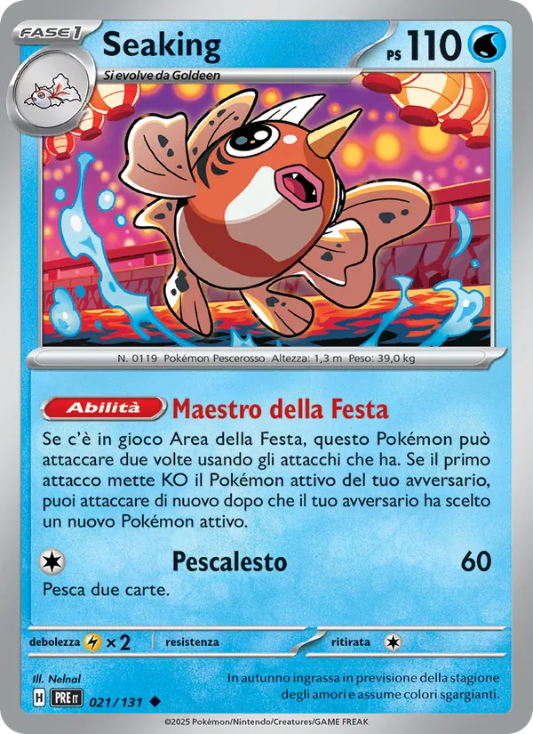 Carta Seaking dell'espansione Evoluzioni Prismatiche, numero 021/131