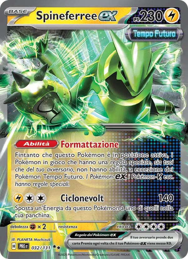 Carta Spineferree-ex dell'espansione Evoluzioni Prismatiche, numero 032/131