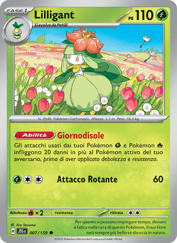 Carta Lilligant dell'espansione Avventure Insieme, numero 007/159