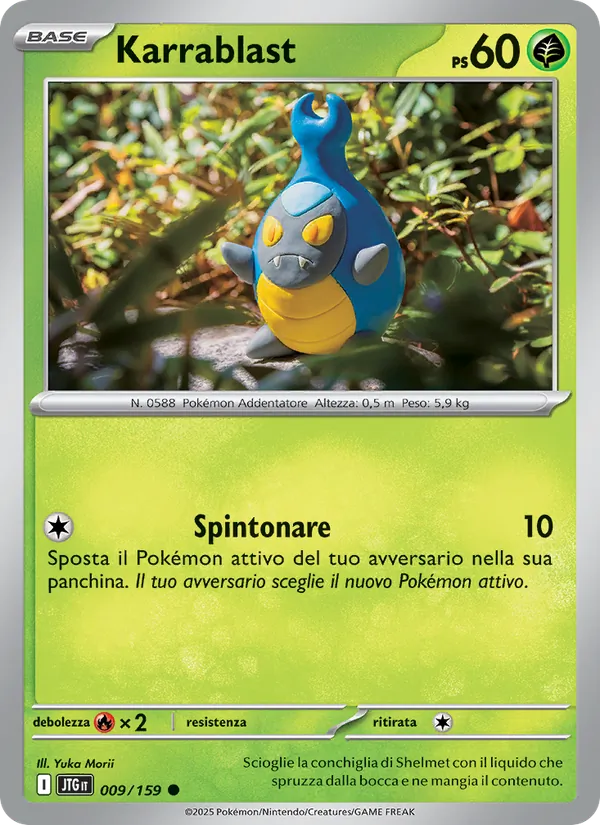 Carta Karrablast dell'espansione Avventure Insieme, numero 009/159