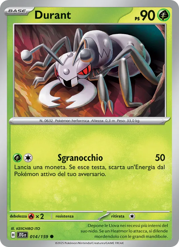 Carta Durant dell'espansione Avventure Insieme, numero 014/159