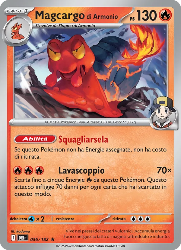 Carta Magcargo di Armonio dell'espansione Rivali Predestinati, numero 036/182