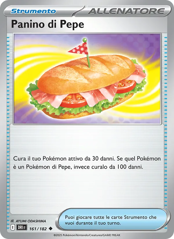 Carta Panino di Pepe dell'espansione Rivali Predestinati, numero 161/182