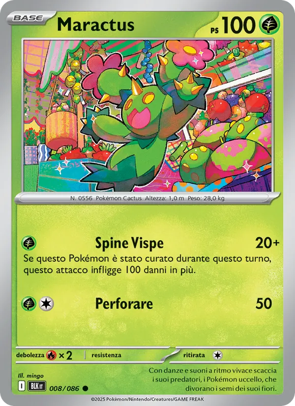 Carta Maractus dell'espansione Luce Nera, numero 008/86