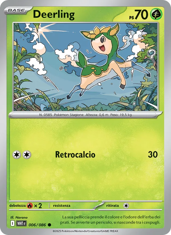 Carta Deerling dell'espansione Fuoco Bianco, numero 006/86