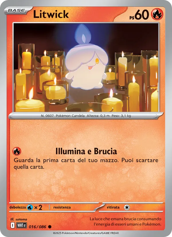 Carta Litwick dell'espansione Fuoco Bianco, numero 016/86