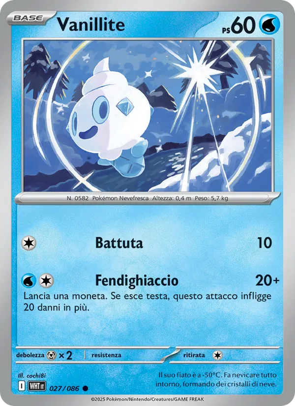 Carta Vanillite dell'espansione Fuoco Bianco, numero 027/86