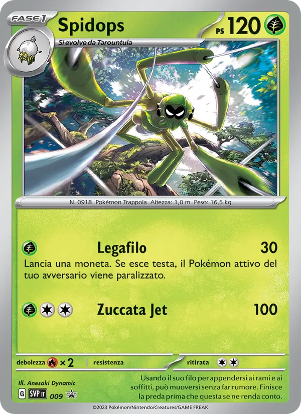 Carta Spidops dell'espansione SVP Black Star Promos, numero 009/225