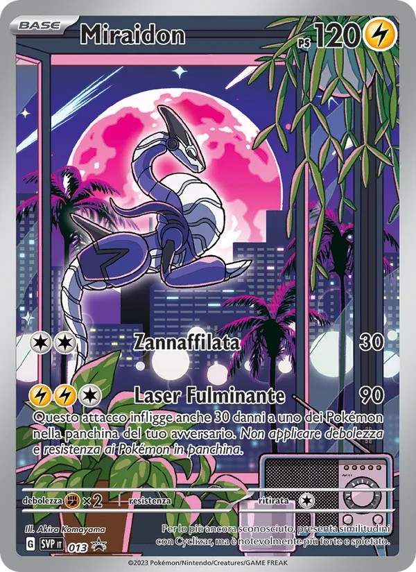 Carta Miraidon dell'espansione SVP Black Star Promos, numero 013/225
