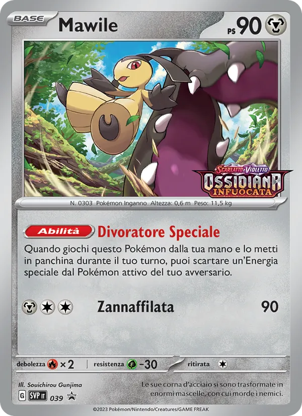 Carta Mawile dell'espansione SVP Black Star Promos, numero 039/225