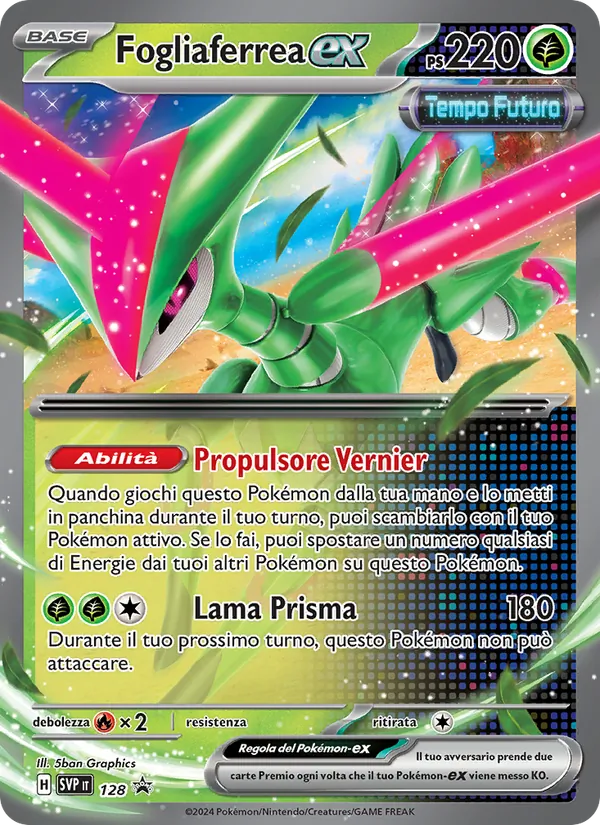 Carta Fogliaferrea-ex dell'espansione SVP Black Star Promos, numero 128/225
