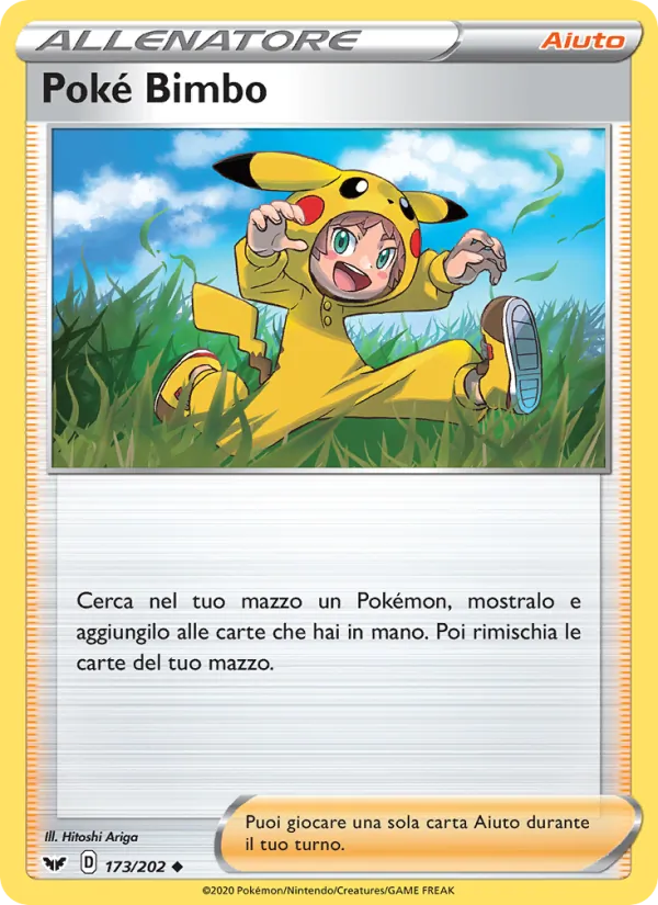 Carta Poké Bimba dell'espansione Spada e Scudo, numero 173/202
