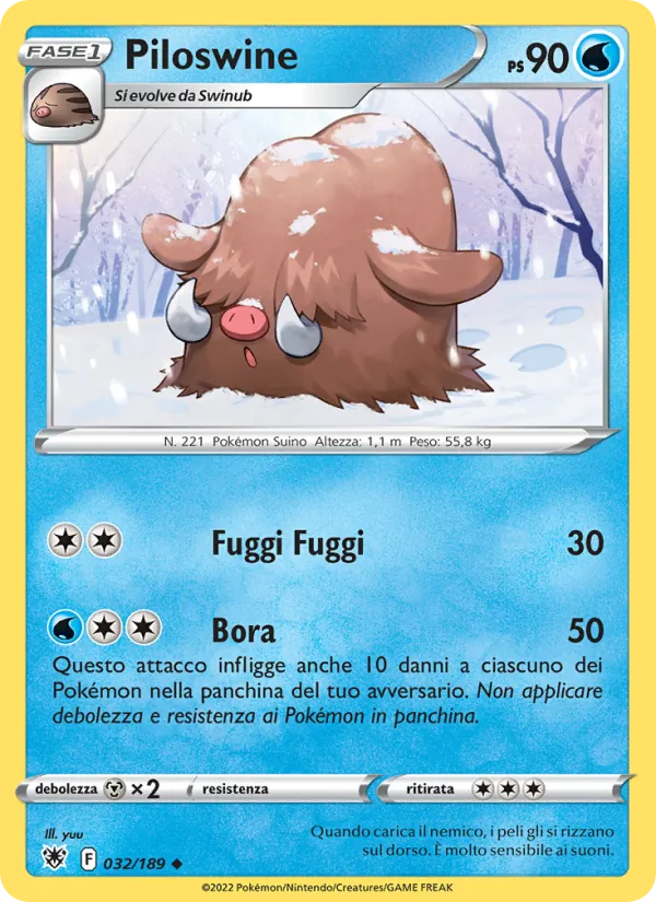 Carta Piloswine dell'espansione Lucentezza Siderale, numero 032/189