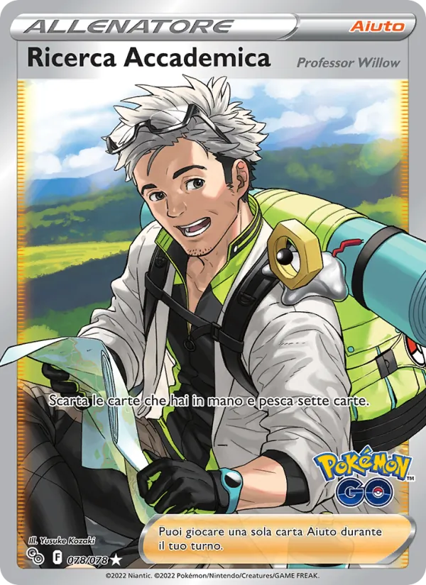 Carta Ricerca Accademica dell'espansione Pokémon GO, numero 078/78