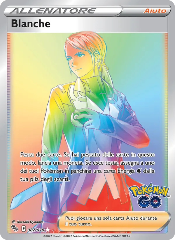 Carta Blanche dell'espansione Pokémon GO, numero 082/78