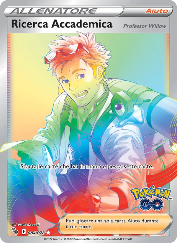 Carta Ricerca Accademica dell'espansione Pokémon GO, numero 084/78