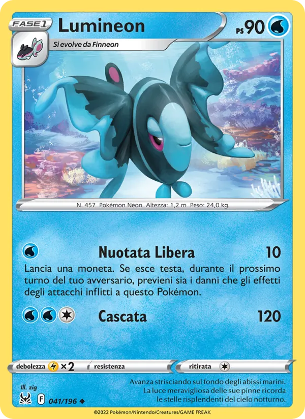 Carta Lumineon dell'espansione Origine Perduta, numero 041/196