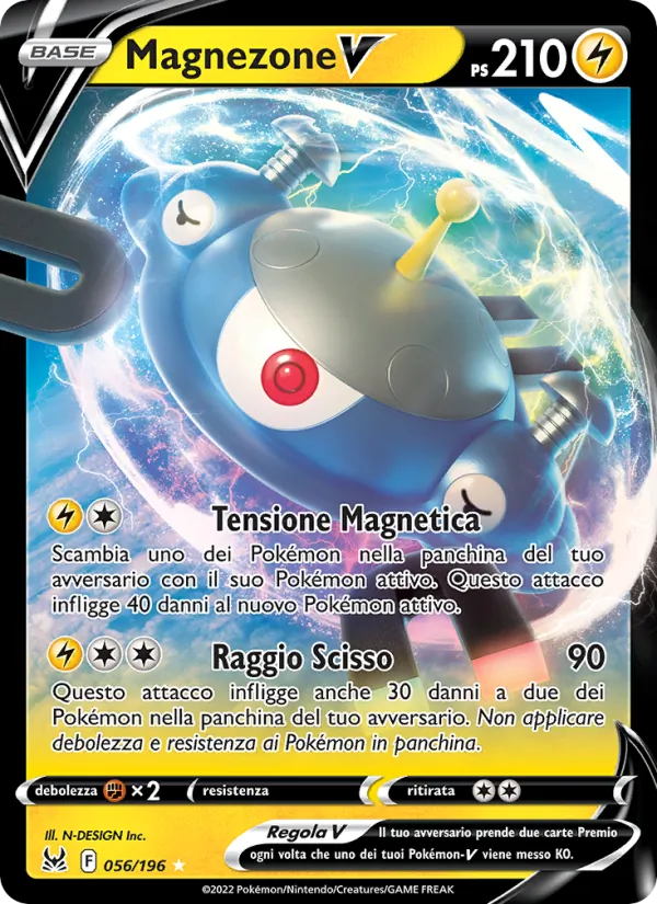 Carta Magnezone V dell'espansione Origine Perduta, numero 056/196