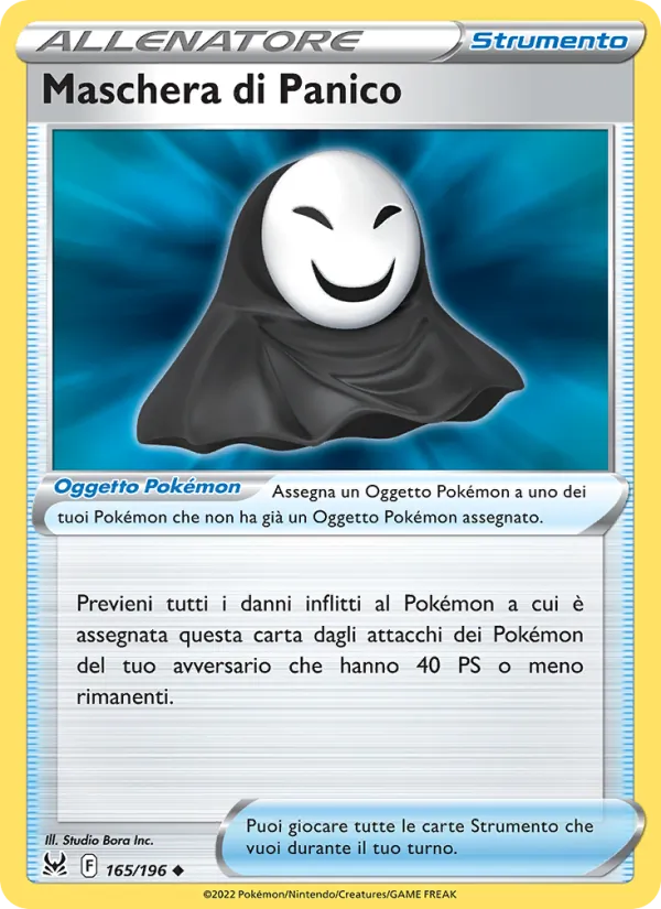 Carta Maschera di Panico dell'espansione Origine Perduta, numero 165/196
