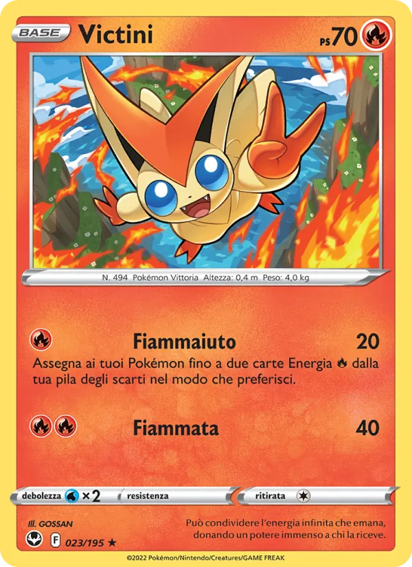 Carta Victini dell'espansione Tempesta Argentata, numero 023/195