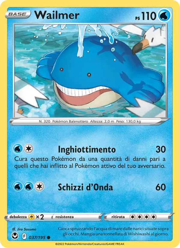 Carta Wailmer dell'espansione Tempesta Argentata, numero 037/195