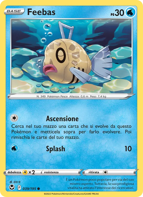 Carta Feebas dell'espansione Tempesta Argentata, numero 039/195