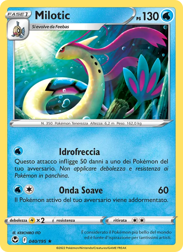 Carta Milotic dell'espansione Tempesta Argentata, numero 040/195