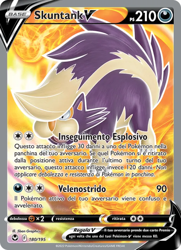 Carta Skuntank V dell'espansione Tempesta Argentata, numero 180/195