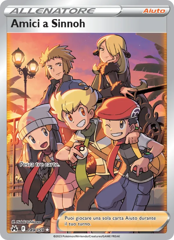 Carta Amici a Sinnoh dell'espansione Zenit Regale, numero 149/159