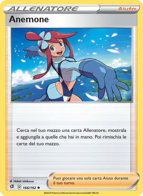 Carta Anemone dell'espansione Fragore Ribelle, numero 166/192