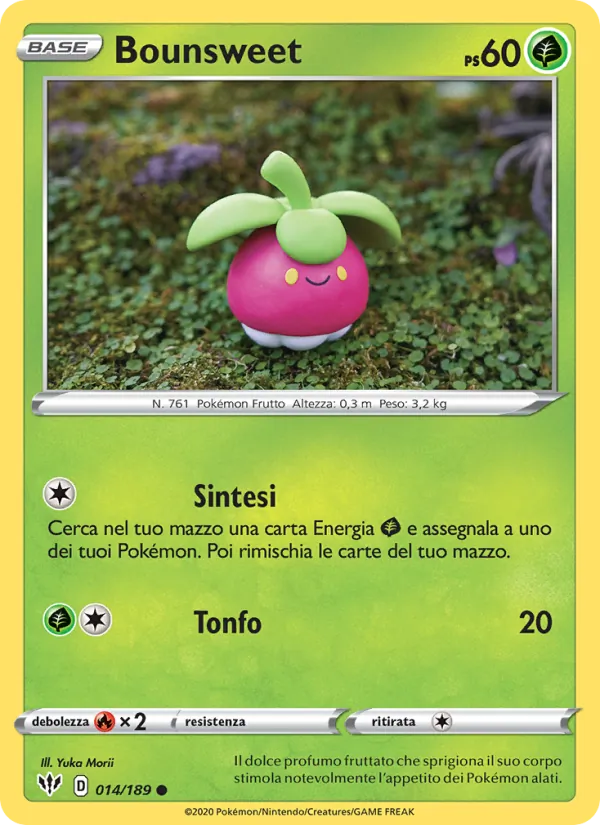 Carta Bounsweet dell'espansione Fiamme Oscure, numero 14/189