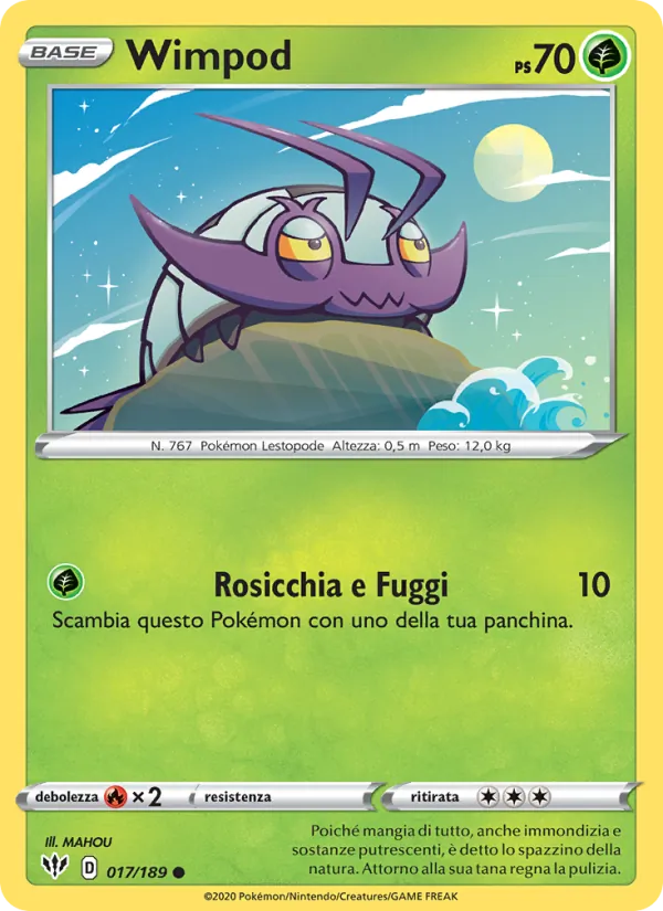 Carta Wimpod dell'espansione Fiamme Oscure, numero 17/189