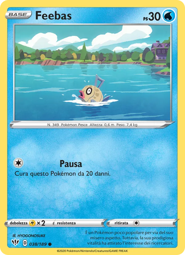 Carta Feebas dell'espansione Fiamme Oscure, numero 38/189