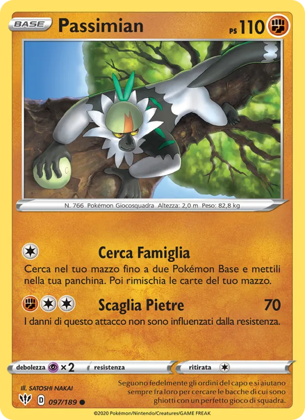 Carta Passimian dell'espansione Fiamme Oscure, numero 97/189