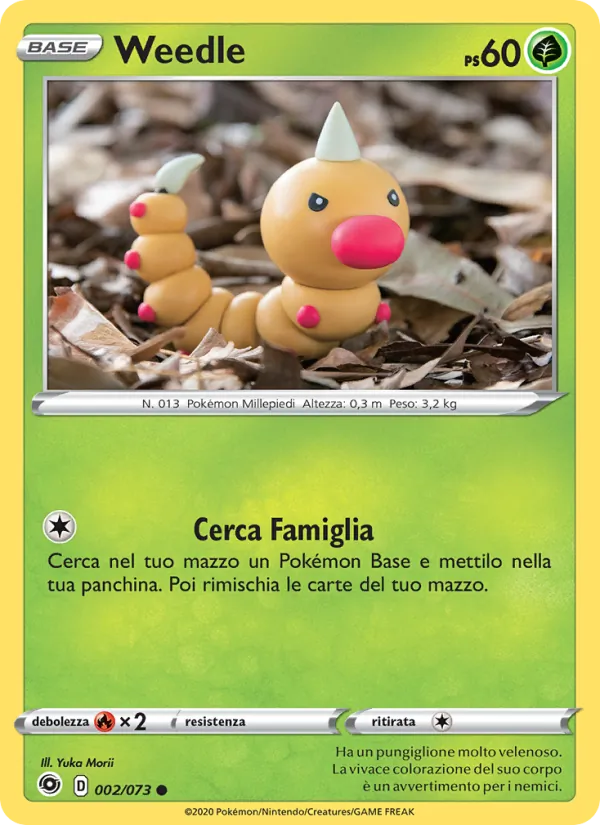 Carta Weedle dell'espansione Futuri Campioni, numero 2/73