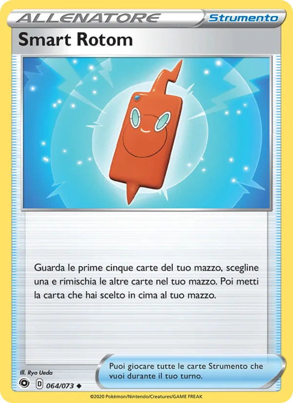 Carta Smart Rotom dell'espansione Futuri Campioni, numero 64/73