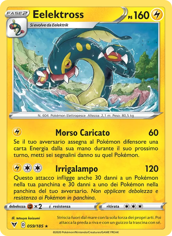 Carta Eelektross dell'espansione Voltaggio Sfolgorante, numero 59/185