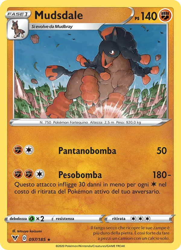 Carta Mudsdale dell'espansione Voltaggio Sfolgorante, numero 97/185