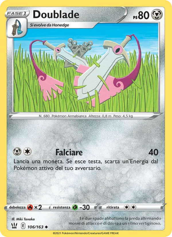 Carta Doublade dell'espansione Stili di Lotta, numero 106/163