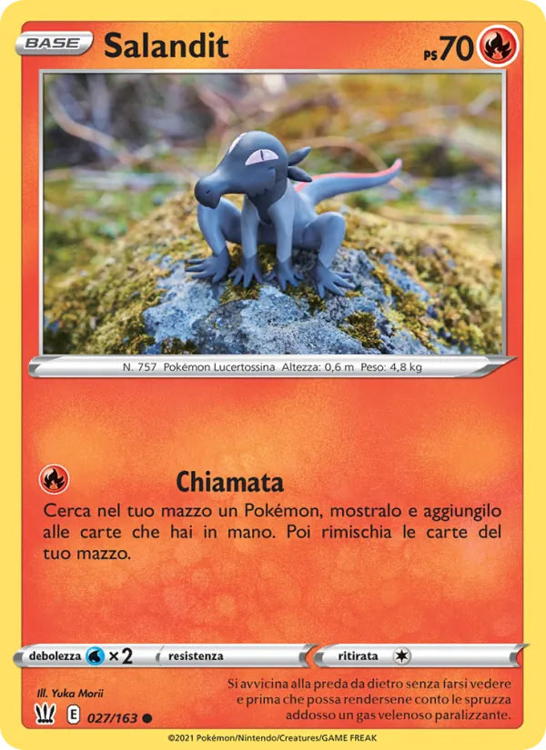Carta Salandit dell'espansione Stili di Lotta, numero 27/163
