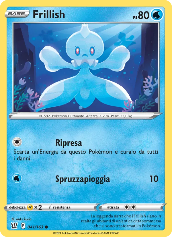 Carta Frillish dell'espansione Stili di Lotta, numero 41/163