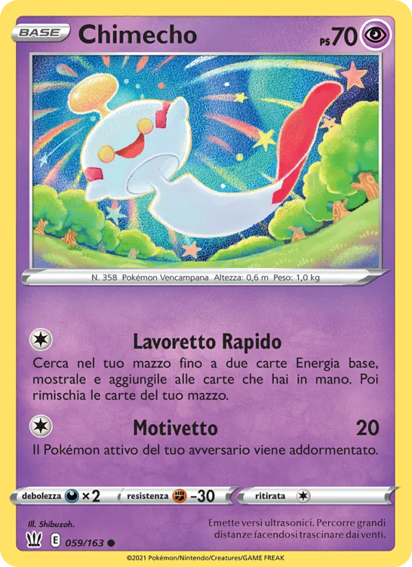 Carta Chimecho dell'espansione Stili di Lotta, numero 59/163