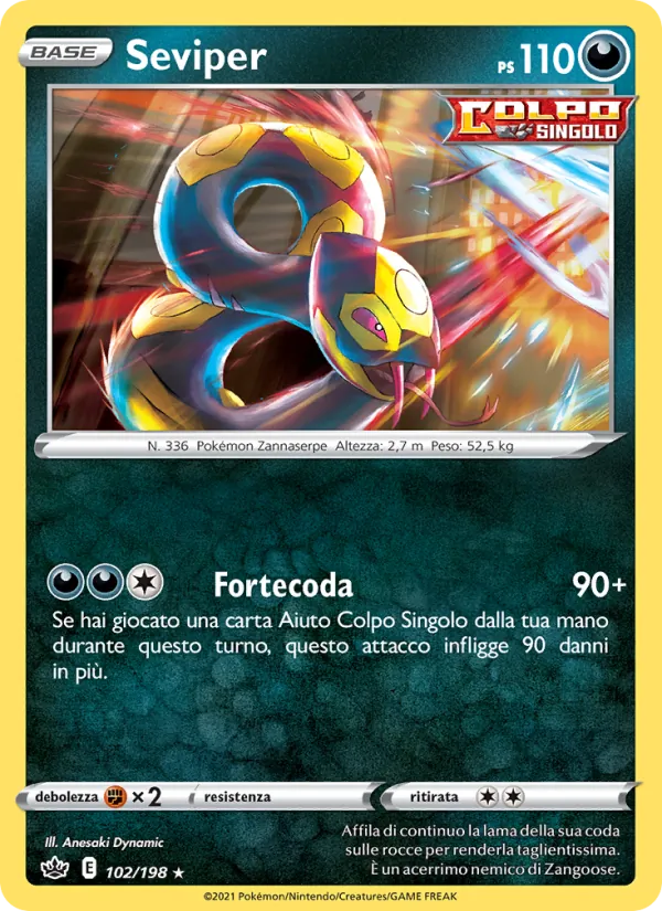 Carta Seviper dell'espansione Regno Glaciale, numero 102/198