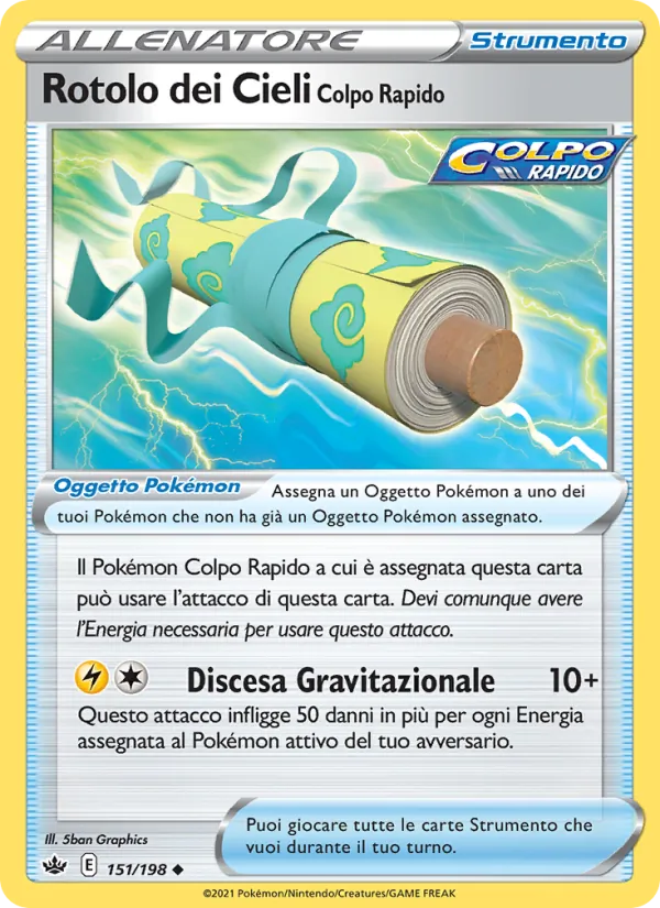 Carta Rotolo dei Cieli Colpo Rapido dell'espansione Regno Glaciale, numero 151/198