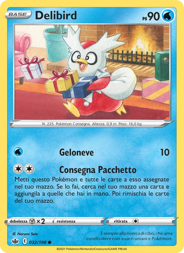 Carta Delibird dell'espansione Regno Glaciale, numero 32/198