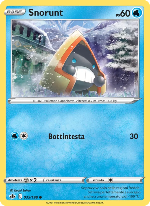 Carta Snorunt dell'espansione Regno Glaciale, numero 35/198